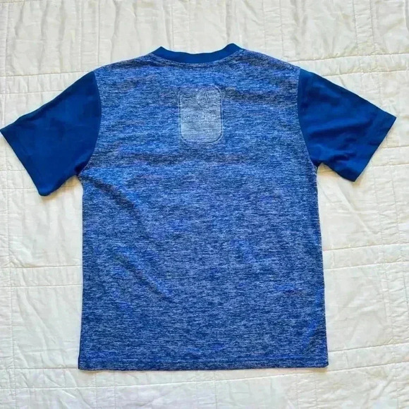 Mad engine Marvel blue graphic tee captain America hulk Spider-Man Ironman sz 8 - Picture 5 of 6